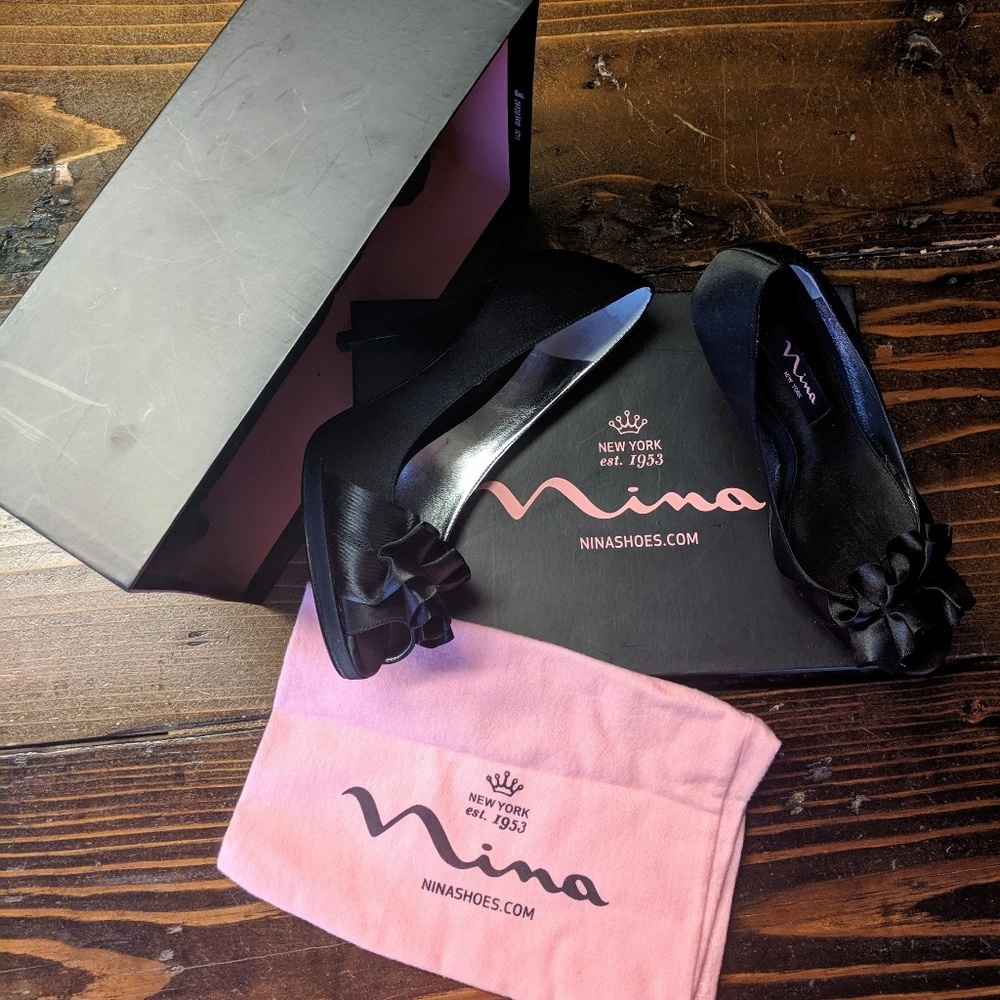 Nina | Black Evalixa Heels